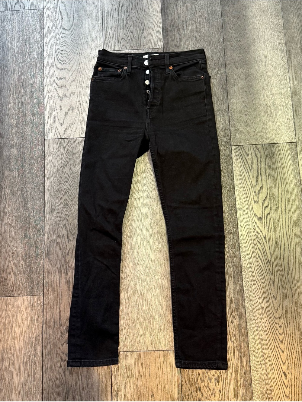 Black High-Rise Skinny Jeans